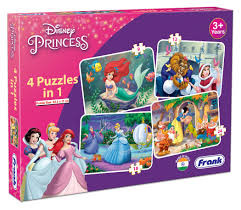 PRINCESS PUZZLES 4IN1 IU