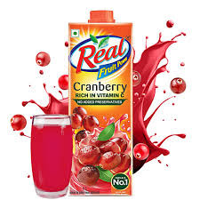 REAL CRANBERRY JUICE 1L