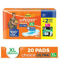 WHISPER CHOICE XL 20PADS