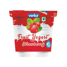 VERKA YOGURT STRAWBERRY 100G