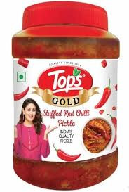 TOPS STUFFED RED CHILLI PICKLE 900G