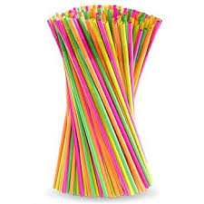 COCKTAIL JUICE STRAW 100P